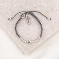 Sisters of the Heart Beaded Bracelet/Silver