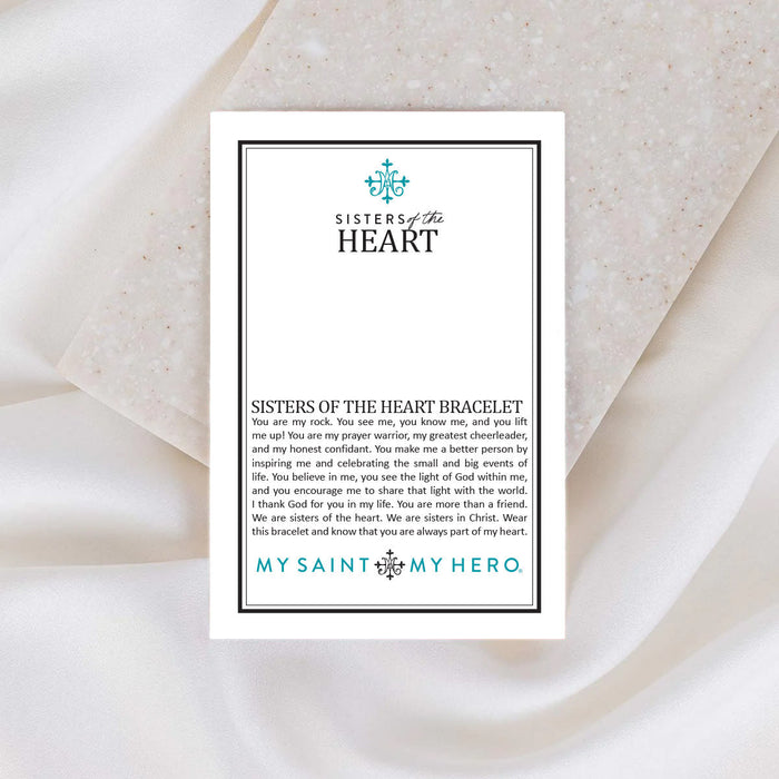 Sisters of the Heart Bracelet/Gold/White