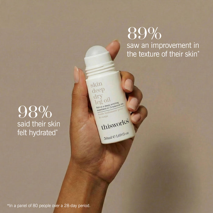 skin deep dry leg oil roll-on