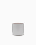 Small Matte White Cylinder Pot