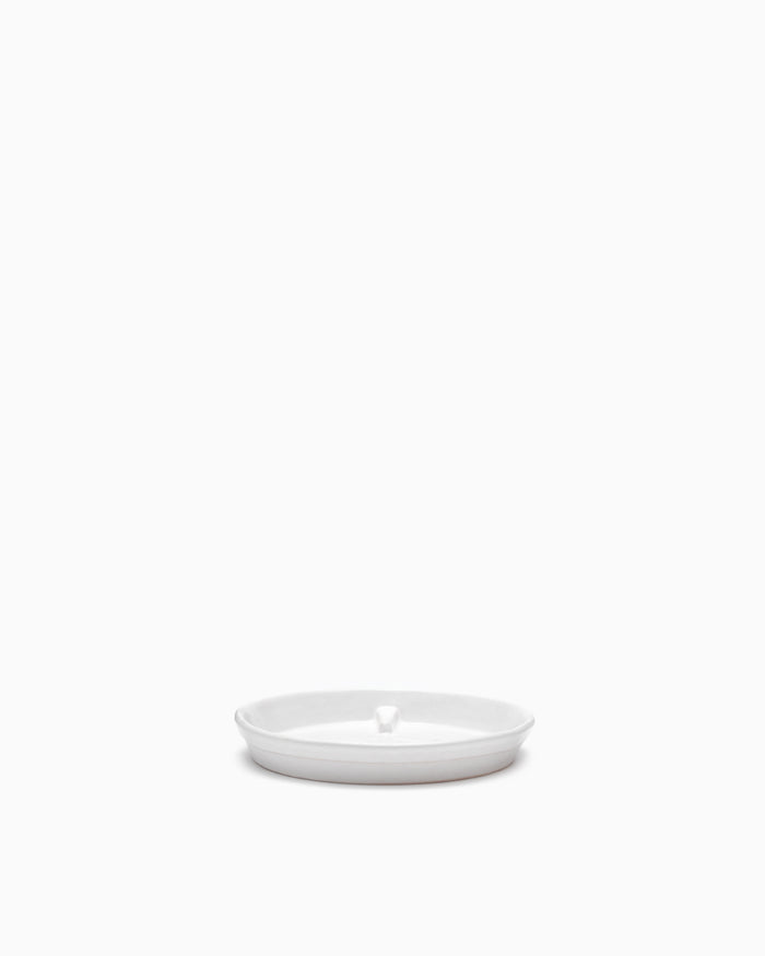 Small Matte White Cylinder Pot