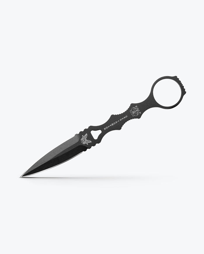 Black SOCP® Dagger Sand Sheath tactical knife angled profile view - Benchmade Knife Co.