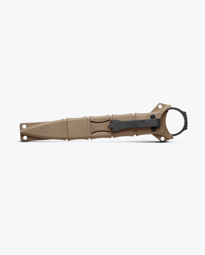 Sand SOCP® Dagger tactical knife shown in sheath from side - Benchmade Knife Co.