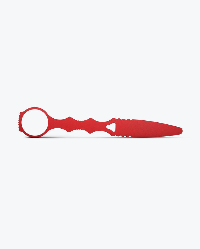 Red SOCP® Trainer knife shown from the back, opened - Benchmade Knife Co.
