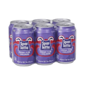 Six-pack of 330ml Sparletta Cherry Plum cans, South African cherry and plum flavored soft drink