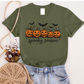 Spooky Season Jack & Bats Graphic Tee