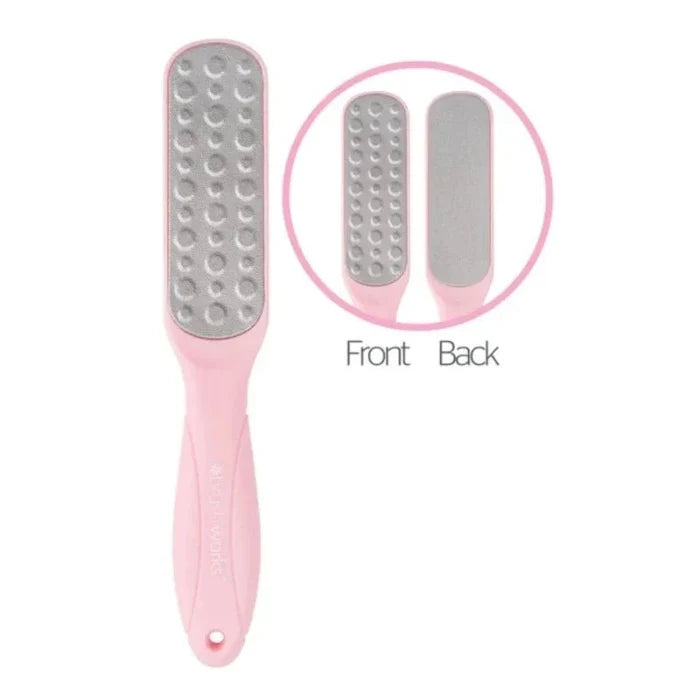 BRUSHWORKS Stainless Smooth Foot File - Pink in Kuwait - Waha Lifestyle