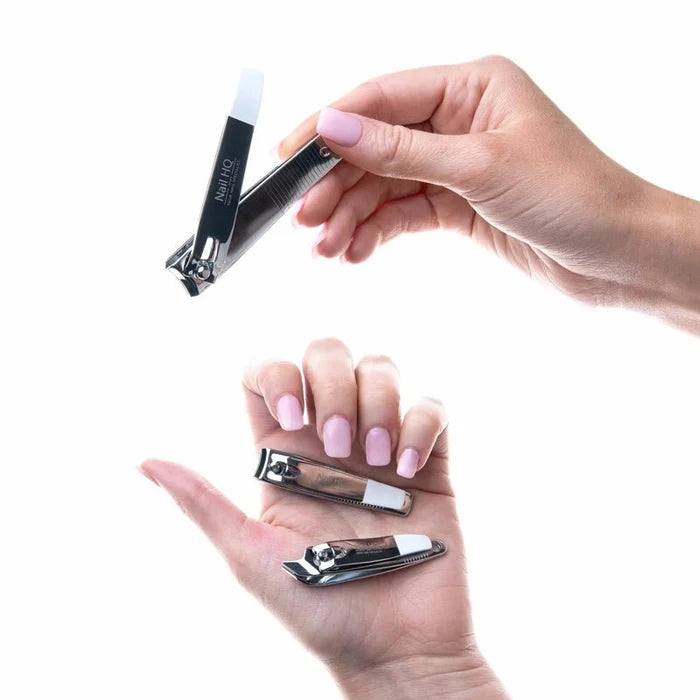 Stainless Steel Nail Clipper & Cuticle Set - 3pcs