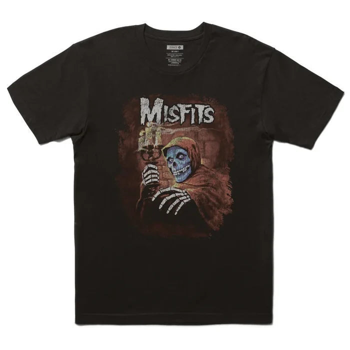 Stance x Misfits black men’s graphic tee with front screen print