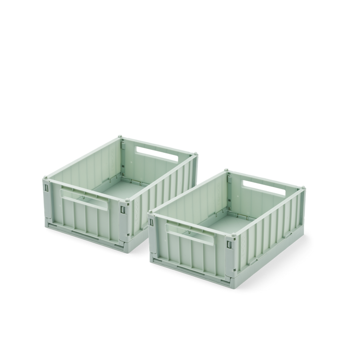 Liewood - Storage Box - Weston S - Set Of 2 - Light Peppermint