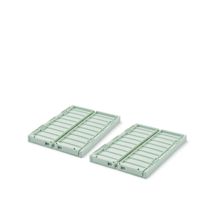 Liewood - Storage Box - Weston S - Set Of 2 - Light Peppermint - Foldable