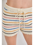 Stripe Knit Shorts
