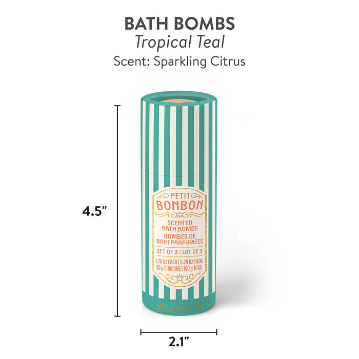 Studio Oh! Petit Bonbon Dreamy Teal Bath Bombs