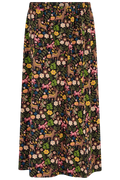 SUGARHILL BRIGHTON JAYDA JERSEY SKIRT, BLACK FOREST FOLKLORE
