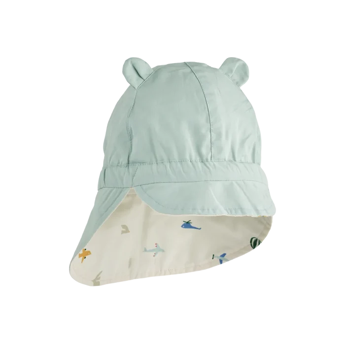 Liewood - Sun Hat - Aviator/Ecru - Reversed