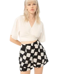 SURKANA SHORT, ZWART-WIT