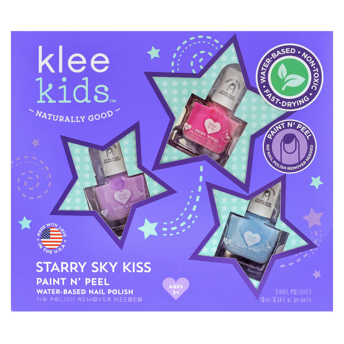 Sweet Sugar Heaven Nail Polish Set for Kids • Water-Based & Peel-Off