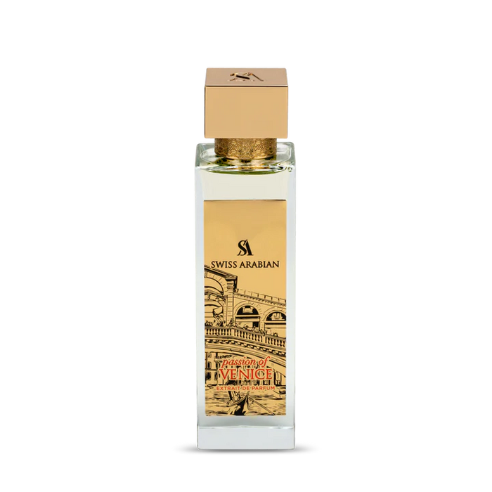 Swiss Arabian Passion Of Venice Eau De Parfum Unisex - 100 ML - box and bottle packaging