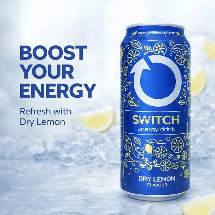Switch Energy Drink - Dry Lemon - 500ml Facebook Ad