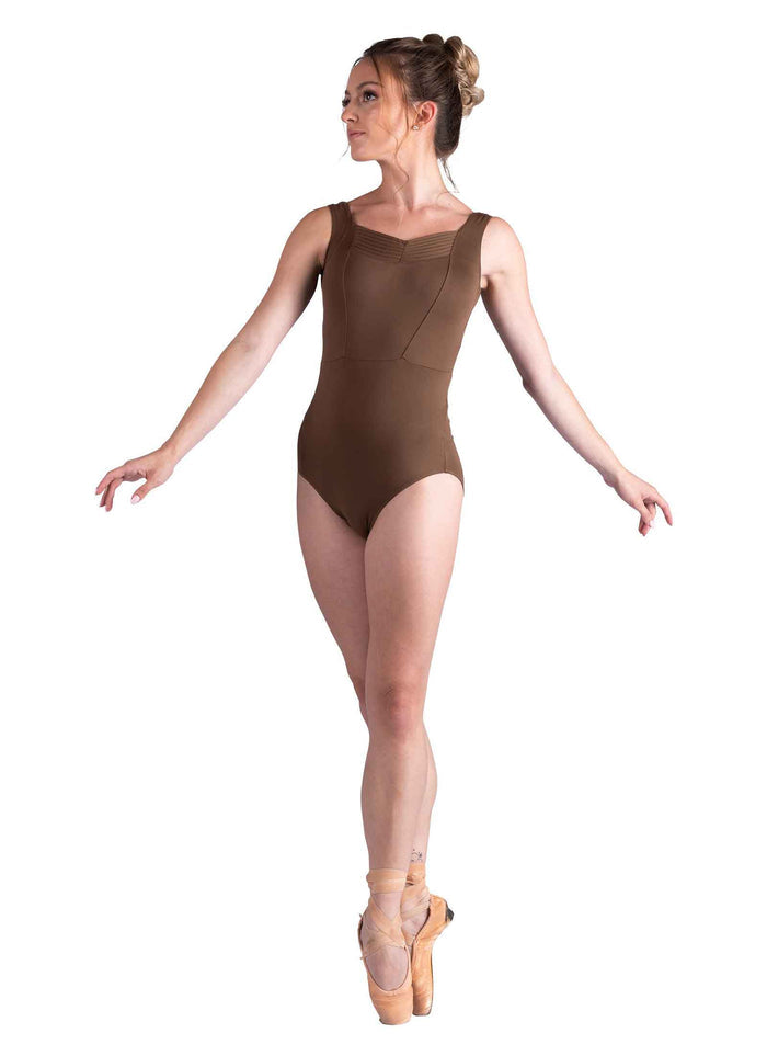 Tank Leotard with Pleating