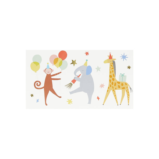 Meri Meri - Temporary Tattoo - Animal Parade - Pack Of 2