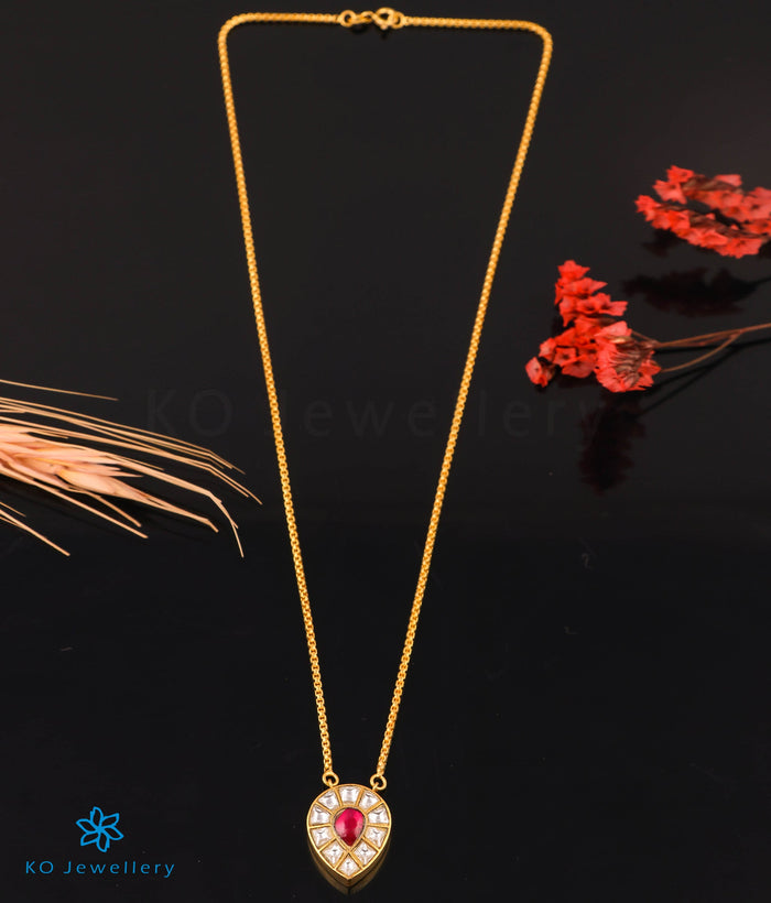 The Mahua Silver Kundan Necklace (White)