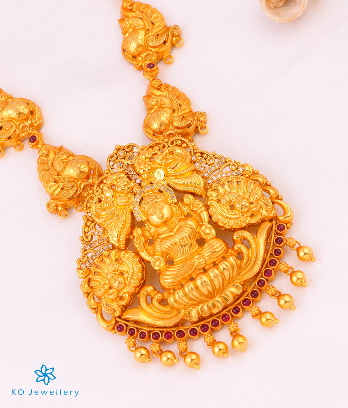 The Vrata Silver Lakshmi Nakkasi Necklace