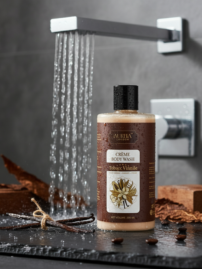 Tobacc Vinnile Crème Body Wash By Aureia London - 300ml Aureialondon