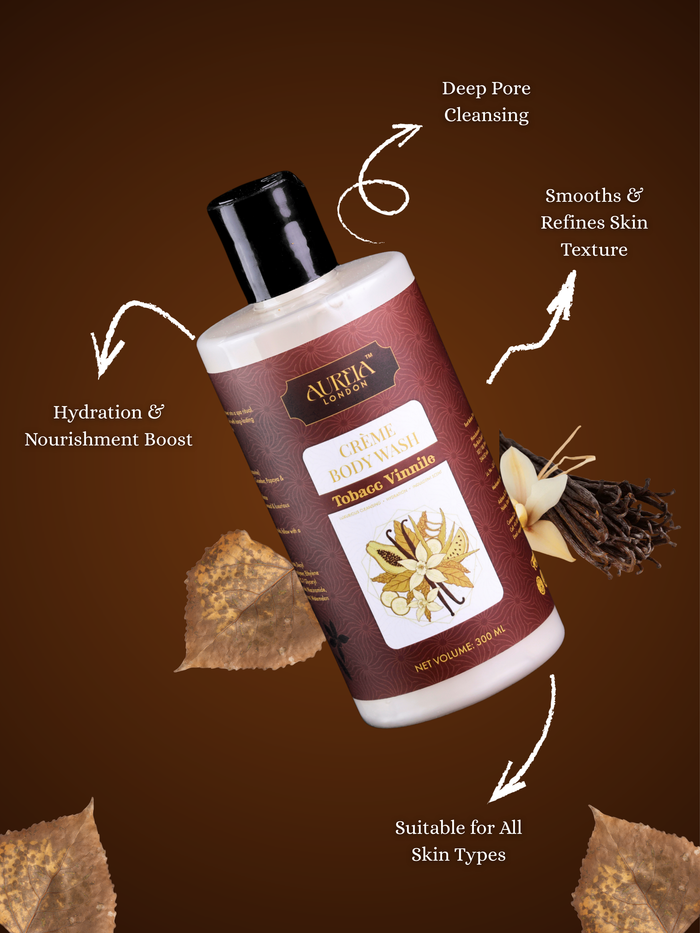 Tobacc Vinnile Crème Body Wash By Aureia London - 300ml Aureialondon