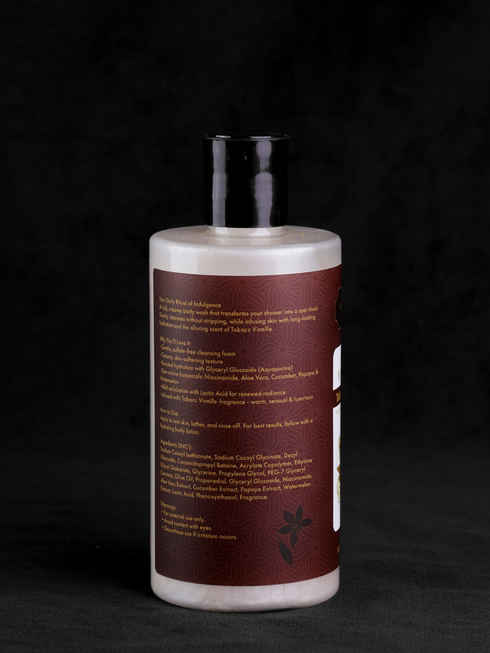 Tobacc Vinnile Crème Body Wash By Aureia London - 300ml Aureialondon