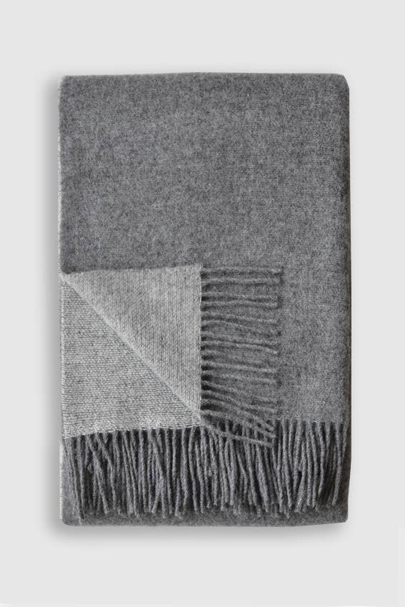 Trafalgar Wool Double Sided Throw - in 5 colors - Magnolia Lane co. Home + Garden + Gift