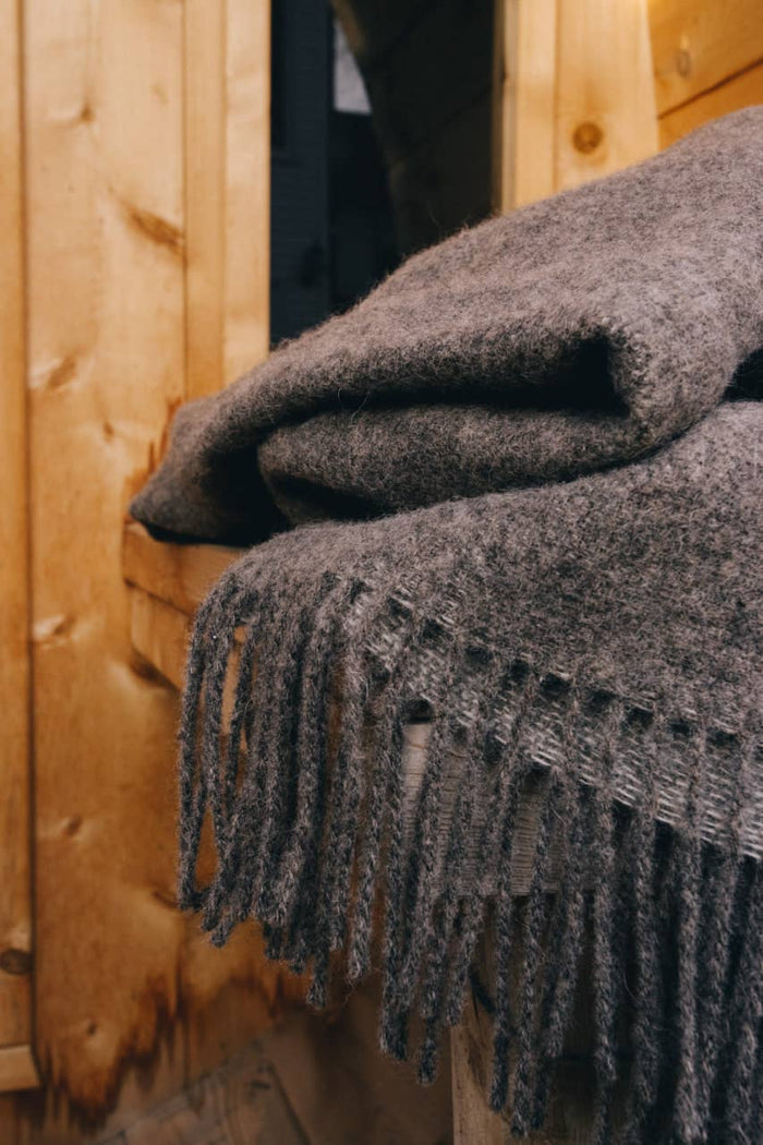 Trafalgar Wool Double Sided Throw - in 5 colors - Magnolia Lane co. Home + Garden + Gift