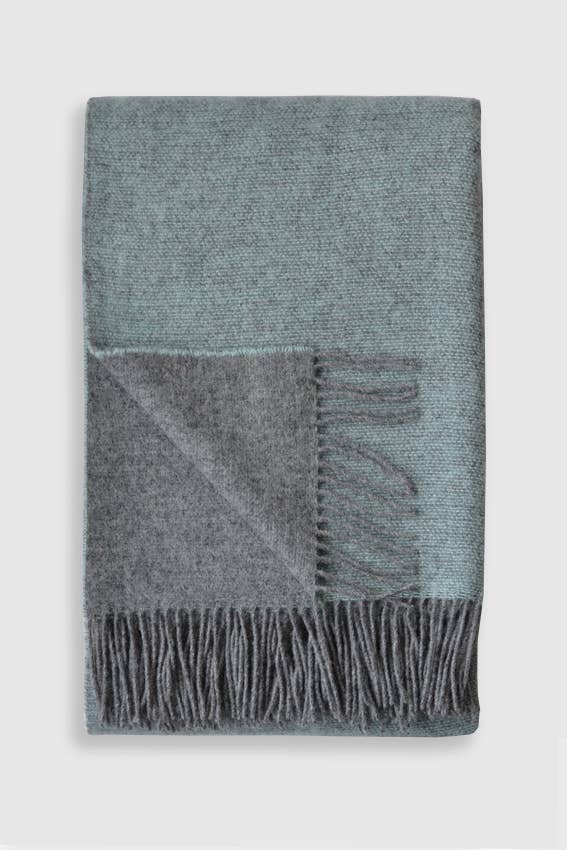 Trafalgar Wool Double Sided Throw - in 5 colors - Magnolia Lane co. Home + Garden + Gift