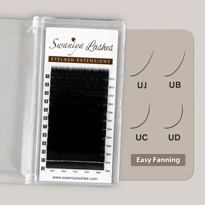 U Curl Easy Fanning Lashes | Volume & Mega Volume| Swaniya Lashes