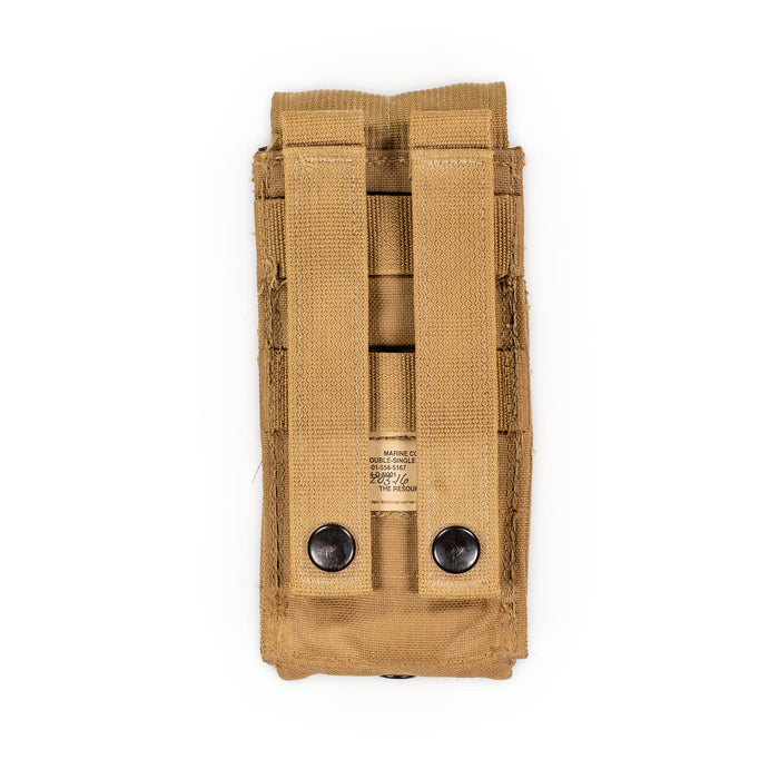USMC Coyote Brown Double-Single STANAG Pouch