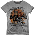 Vintabros T-shirt S / Grey Vintabros Twisted Mind Rockabilly Men Crew neck T-shirt Brand