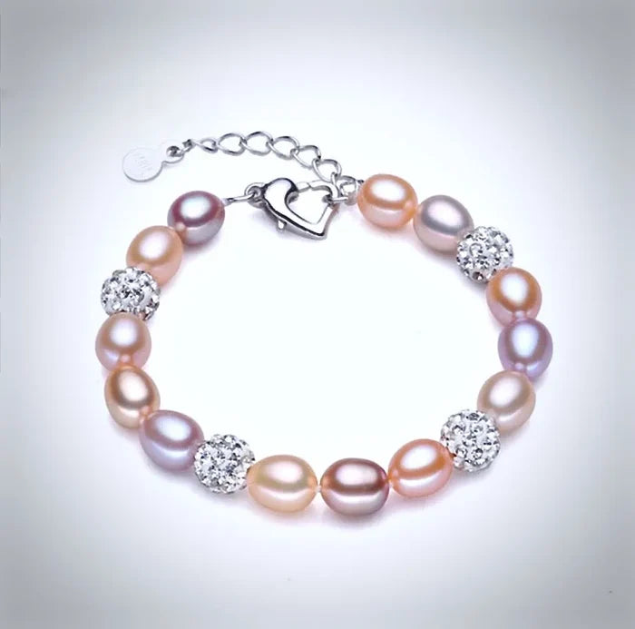 Pearl Wedding Jewelry - Sterling Silver and Natural Pearl 3-Piece Bridal Jewelry Set - More Colors