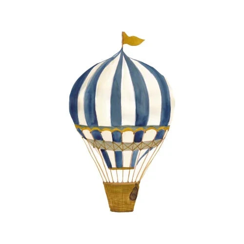 Wallsticker - Air Balloon - Large - Blue