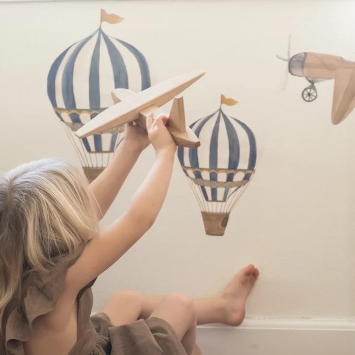 Wallsticker - Air Balloon - Large - Blue - Lifestyle Cut