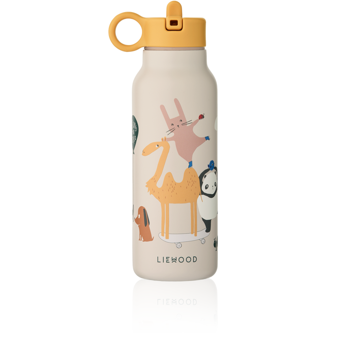 Liewood - Water Bottle - Falk - Around The World - Sandy