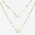 White Lava Rock Double Necklace at Your Oil Tools