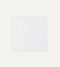 White Linen Pocket Square