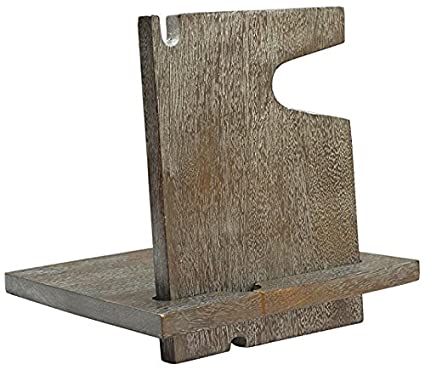 White Whale Wood Phone Docking Station with Key Holder, Wallet Stand and Watch Organizer Men's Gift MyFancyCraft Compatible with Any Phone