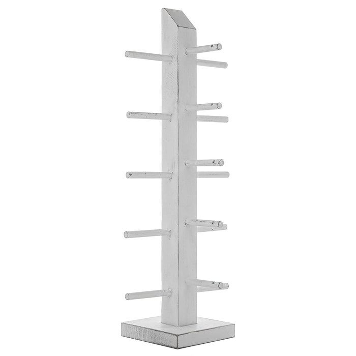 White whale Wooden 5-Pair Sunglasses Display Stand, Tabletop Retail Eyewear Rack