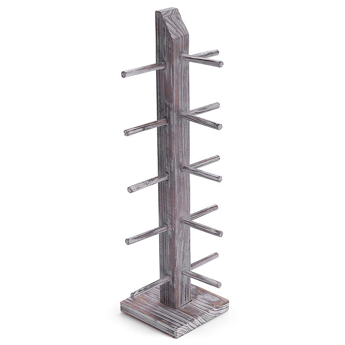 White whale Wooden 5-Pair Sunglasses Display Stand, Tabletop Retail Eyewear Rack