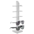 White whale Wooden 5-Pair Sunglasses Display Stand, Tabletop Retail Eyewear Rack