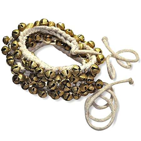 Whitewhale Handmade Indian Classical Ghungroo Dance Accessories Bharatnatyam, Kuchipudi, Odissi Ghungru For Dancer's Feet (50 bells + 50 bells)