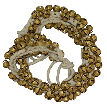 Whitewhale Handmade Indian Classical Ghungroo Dance Accessories Bharatnatyam, Kuchipudi, Odissi Ghungru For Dancer's Feet (75 bells + 75 bells)