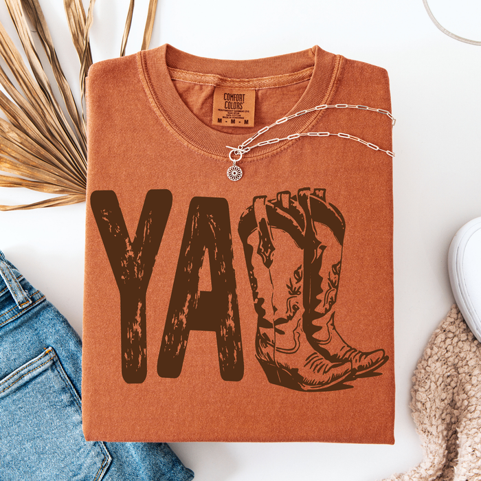 Yall Boots  Graphic Tee D-1229